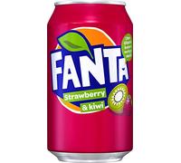 2 x 24 Fanta Strawberry & Kiwi/Fraise & Kiwi (48 x 0,33 L canettes) & FiveStar stylo gratuit