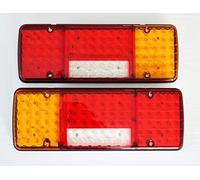 2 x 24 V LED arrière 5 fonctions Design ultra fin 340 mm pour châssis Camion Remorque Benne Basculante pour caravane Camion Camper