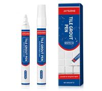 2 x 25 g Stylo Joint Carrelage, Blanchisseur de Joints, Retouche Précise | Embout fin pour une retouche précise. Ravive les joints en cuisine, salle de bain, douche, sol et mur. Facile à utiliser.