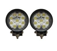 2 x 27 W Rond Spot LED Phares de Travail 9 LED de profondeur voiture Bateau
