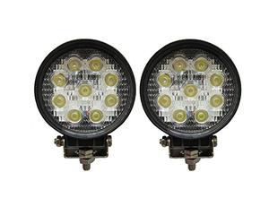 2 x 27 W Rond Spot LED Phares de Travail 9 LED de profondeur voiture Bateau