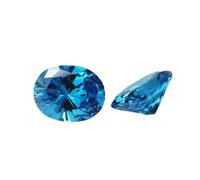 2 x 3-10 x 14 mm 5A de forme ovale CZ pierres précieuses synthétiques en vrac pour la fabrication de bijoux, 4x6mm 20pcs, Zircone cubique