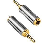 2 x 3.5 mm Male to 2.5 mm Female Audio Adapters for Stereo or Mono Conversion Headphones for Headphones,Smartphones,Tablets,Speakers