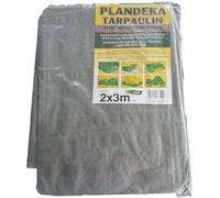 2 x 3 m Extra Strong Grey 110 g/m2 Tarpaulin Ground Cover with Metal Rings Sun Shade Hammock Tent Waterproof Cover Portable Lightweight Fabric Car Roof for Outdoor Hiking