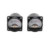 2 x 35 mm VU-Meter Luminosité réglable AC6V-12V Éclairage | Entrée double canal, sensibilité d'aiguille réglable, analogique classique pour l'optique, pour préamplificateur et PC