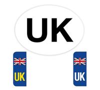 2 x 3PK UK Stickers pour voiture Europe - Autocollant drapeau britannique - Taille légale - Vinyle autocollant - Résistant aux intempéries - Remplace le drapeau de l'UE post-Brexit (2)