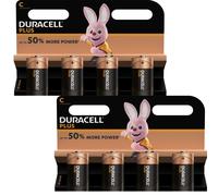 2 X 4 Duracell Plus Pile C-LR14 MN1400 La Plus Puissante Pile Alcaline