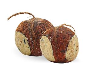 2 x 4 pcs. Lyra Pet® Noix de coco fourrée avec trous