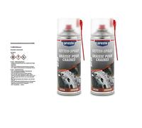 2 x 400 ml Spray Chaîne Graisse Presto Chaîne Chaîne de graisse d'entretien Huile de chaîne en spray Boîte