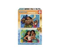 Educa - 2 Puzzles en Carton de 48 pièces avec Les Images de Moana 2, Double Plaisir. Mesures 28 x 20 cm. De 3 4 5 6 Ans (20102)