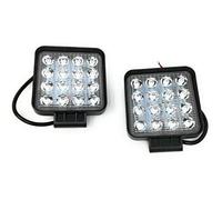 2 x 48 W carré spot lED phares de travail 16 LED de profondeur voiture Bateau