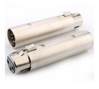 2 x 5 broches vers 3 broches XLR Adaptateur,Connecteur XLR de Soudure,XLR 3 broches prise audio microphone,changeur 5 broches vers 3 broches,XLR montage sur panneau prise de câble micro