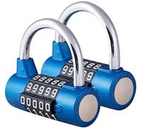 2 X 5 Digit Combination Padlock,Gym Padlock,Can Be Reset Combination Locks,For School,Sports Locker,Case,Tool Box,Fence