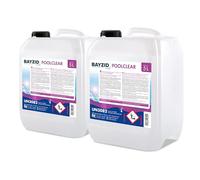 2 x 5 L BAYZID® Spa POOLCLEAR - Clarifiant Anti-Turbidité pour Spa et Petite Piscine - Compatible Filtres Cartouche et Boules Filtrantes - Élimine Algues et Bactéries pour Eau Cristalline
