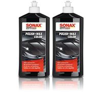 2 x 500 ml Sonax Polish & Wax Color Nanopro - Vernis pour voiture - Noir