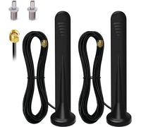 2 x 5G 4G WiFi Antenna,Signal Amplifier Indoor and Outdoor 15DBI Omnidirectional Port TS-9/SMA,3G/4G/5G/GSM/GPRS,for 4G LTE Mobile Router Gateway Modem Cellular Trail Camera-3M