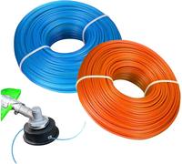 2 x 60 m x 1.65 mm Nylon Strimmer Wire for Trimmer,Nylon Wire for Brushcutter,Electric Edge Cutting Line (60 m x 2 Pieces)