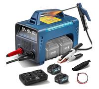 2 x 6000mAh Machine à souder sans fil batterie affichage LED, MMA ARC 160A Machine à souder sur batterie numérique IGBT onduleur bâton soudeur,26x24x16cm