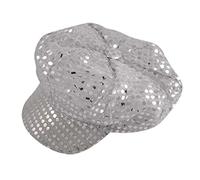 2 x 70's Disco Casquette pour adulte à paillettes argentées brillantes pour enterrement de vie de jeune fille