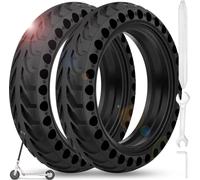 2 X 8.5 Inch Full Electric Scooter Tyres Compatible With Xiaomi M365 / M365 Pro / 1s / Pro 2/3 / 3 Lite/Essential, 8 1/2 X2 Full Wheel Replacement For Scooter (Black)