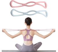 2 X 8-Shape Elastic Sport Squats Elastic Band For Bodybuilding Muscle Training Expander Resistance Band For Bodybuilding Pilates Yoga