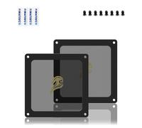 2 x 90mm Black PVC Magnetic Dust Filter for Cooling Fan Power Supply Routers 90mm x 90mm