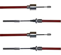 2 x ALKO - Câble de frein Longlife - HL : 2000mm - GL : 2210mm avec filetage, nipple à presser + cloche