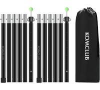 2 X Aluminium Telescopic Tent Pole In Various Lengths 210/250 Cm For Tent, Tarpaulin, Sun Shade Or Tarpaulin
