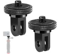 2 x Aluminium Tripod Adapter 1/4 Inch Tripod Mount Compatible with GoPro, Sony, Insta360, SJCAM, SJ4000, XiaomiYi and Other Action Cameras