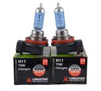 2 x ampoules halogènes H11 70 W 24 V Culot pgj19 Bleu - 2 lampes Ampoules Super White Xenon Style Edition Feux de croisement Feu antibrouillard Neu IBC Lima 1