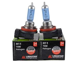 2 x ampoules halogènes H11 70 W 24 V Culot pgj19 Bleu - 2 lampes Ampoules Super White Xenon Style Edition Feux de croisement Feu antibrouillard Neu IBC Lima 1
