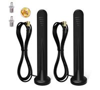 2 X Antenne WiFi 5G, 4G Amplificateur Signal Intérieur Extérieur 15DBI Omnidirectionnelle Étanche Port TS-9 / SMA LTE Antenne, 3G / 4G / 5G / GSM/GPRS, pour Router Iot-Gateway Smart Home - 1.5M