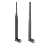2 x Antenne WiFi 6DBI 2.4G 5G Double Bande, Câble d'Antenne Femelle SMA pour Réseau sans Fil, Extenseur de Portée sans Fil, Antenne de Routeur à Deux Unités pour Ordinateur de Bureau, Routeur