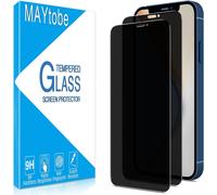 2 X Anti-Spy Tempered Glass Screen Protector For Iphone 12, Iphone 12 Pro, Privacy Screen Protector, Bubble-Free, 9h Hardness, Anti-Scratch