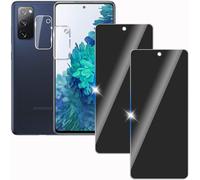 2 X Anti-Spy Tempered Glass Screen Protectors For Samsung Galaxy S20fe With 2 X Camera Lens Protectors, 9h Hardness Privacy, Anti-Scratch