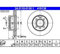 DISQUE DE FREIN HYUNDAI P. ATOS 1.0-1.1 97-08