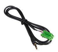 2 X Aux Adaptateur Entrée Auxiliaire 3.5mm Jack Câble Pr Renault Clio Mp3 Ipod/Iphone
