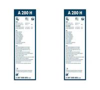 2 x Balai d'essuie-glace BOSCH pour BMW, FORD USA, MINI 1 E81, 1 E87, CLUBMAN I
