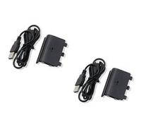 2 X Batterie 2400 mah + Câble chargeur USB pour Manette sans fil Xbox One - Genca-030 - Straße Game ® G