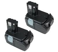2 x Batterie LI-ION haute performance 14,4 V/2000 mAh Remplace l'Hitachi 326236, 326823, 326824, 327728, 327729, BCL1415, BCL1430, EBL1430 pour C 2 CJ14DL DH14DL G14DL UB18D ub18dl ds14daf2 DS14DFL DS14DVA