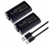 2 X Batteries Rechargeables 1400 mAh + Câble USB pour Manettes Xbox One et Xbox Series - Kit Play & Charge - Compatible modèle 1556 - Straße Game®