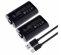 2 X Batteries Rechargeables 1400 Mah + Câble Usb Pour Manettes Xbox One Et Xbox Séries - Kit Play & Charge - Compatible Modèle 1556 - Straße Game