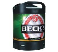 2 X BECK'S PILS Perfect Draft 6 Litres 4,9 % Vol. MEHRWEG-Réduit DLUO : 02/2026