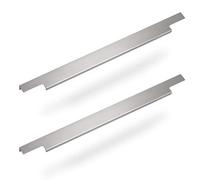 SOTECH 2 x Poignée de Meuble BLANKETT Slim 595 mm Aluminium Chromé Mat Poignée profilée vissée à l'arrière