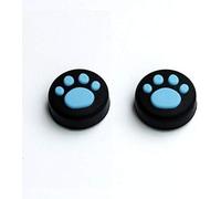 2 X Blue Silicone Anti Slip Analog Cap For Nintendo Switch Ns Switch Lite Joy-Con