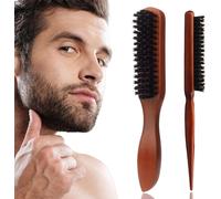 2 X Boar Bristle Brush,Boar Bristle Brush,Boar Bristle Hair Brushes,Boar Bristle Salon Brush For Women Men For Long,Curly,Dry Or Damaged Hair