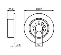 2 x BOSCH 0 986 478 143 Disque de frein pour VOLVO