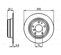 2 x BOSCH 0 986 478 321 Disque de frein pour BMW