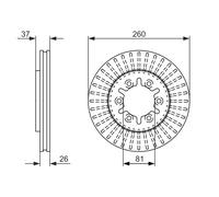 2 x BOSCH 0 986 479 605 Disque de frein pour NISSAN