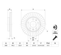 2 x BOSCH 0 986 479 779 Disque de frein pour DACIA,RENAULT